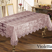 Скатерть (полиэстер) Violetta, 160х220 см, пудра Скатерть (полиэстер) Violetta, 160х220 см, пудра
