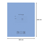 Тетрадь 18л клетка обложка картон Отличная голубая, Т5ск18 11777 Тетрадь 18л клетка обложка картон Отличная голубая, Т5ск18 11777