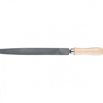  Напильник, 200 мм, плоский, деревянная ручка// Сибртех 