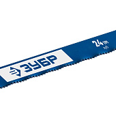  Биметаллическое полотно по металлу, 24 TPI: универсальный рез, 300 мм, высококачественная быстрорежущая сталь Р6М5, 1 шт, ЗУБР БИМЕТАЛЛ-24 