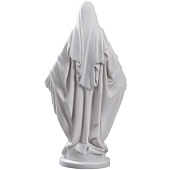  Статуэтка Дева Мария, 23х12 см, белый, мраморная крошка, 4515750 