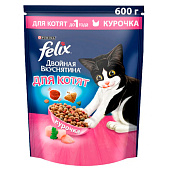 Сухой корм для котят FELIX Двойная Вкуснятина Курица 600г