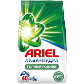 Стиральный порошок для белого ARIEL Автомат Горный родник 6кг Стиральный порошок для белого ARIEL Автомат Горный родник 6кг