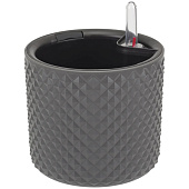 Кашпо Фасет 2л автополив графитовое М3236 Кашпо Фасет 2л автополив графитовое М3236