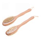  Щетка массажная для тела Ultramarine Body-Girl, средняя щетина, 30 см, 879-107 