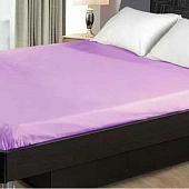  Простыня на резинке 180х200 сатин орхидейный туман 