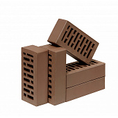  Кирпич керамический коричневый гладкий 1НФ 250х120х65мм [М-175] /Старый Оскол 