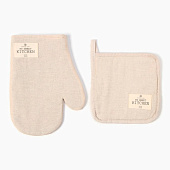 Кухонный набор 2 предмета Этель ECO цвет молочный Кухонный набор 2 предмета Этель ECO цвет молочный