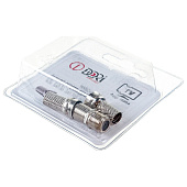  Комплект TV-разъемов №3 (3шт) - F-гнездо-F-гнездо - 1 шт., F-разъем - 2 шт. 