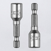 Биты с торцовой головкой, магнитные,хвостовик E 1/4", 6х45мм, 2шт/ЗУБР "МАСТЕР" Биты с торцовой головкой, магнитные,хвостовик E 1/4", 6х45мм, 2шт/ЗУБР "МАСТЕР"
