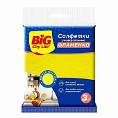 Салфетка BIG City вискозные Фламенко 3 шт Арт.14410098 Салфетка BIG City вискозные Фламенко 3 шт Арт.14410098