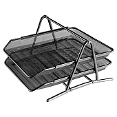 Лоток горизонтальный двухсекционный deVENTE, черный, металл, 35х29х18 см, 3101702 Лоток горизонтальный двухсекционный deVENTE, черный, металл, 35х29х18 см, 3101702