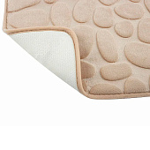 Коврик для ванной 40х60 Stone бежевый 102514 Коврик для ванной 40х60 Stone бежевый 102514