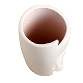 Кашпо-ваза "Лунный взгляд" белое 30х12х13см 5545692 Кашпо-ваза "Лунный взгляд" белое 30х12х13см 5545692