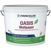  Краска для обоев и стен Finncollor OASIS WALLPAPER База А 9л. 