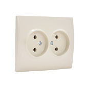 Розетка СП 2-м б/з крем Карина Розетка СП 2-м б/з крем Карина