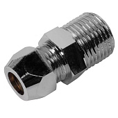 Переходник с цангой 1/2" НР хром