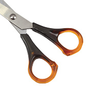 Ножницы STAFF Basic 160 мм, ручки под янтарь, ПВХ чехол с европодвесом, 236937 Ножницы STAFF Basic 160 мм, ручки под янтарь, ПВХ чехол с европодвесом, 236937