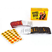 Игра настольная "Битва полов", с карточками Игра настольная "Битва полов", с карточками