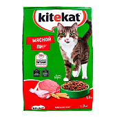 Сухой корм Китекет Мясной пир 1,3 кг