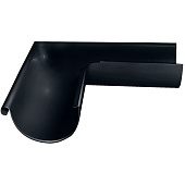 Угол желоба внешний 90° 125/90 Optima, Графит Ral:7024 Угол желоба внешний 90° 125/90 Optima, Графит Ral:7024