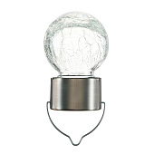  Фонарь садовый 9х6см LED подвесной, солнечная батарея, теплый белый арт.2024-6147 