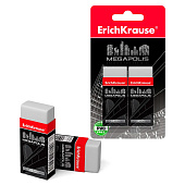  Ластик ErichKrause 50х22х12 мм Megapolis, (2 шт/блистер), 43924 