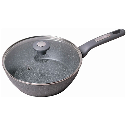  Сотейник 28х7.5см с крышкой 4277GR 