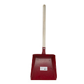  Совок хозяйственный металлический, деревянная ручка, 61-1-011 