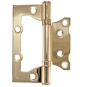  Петля-бабочка без врезки 100х75х2,0 латунь/золото б/к Тродос/Марлок 