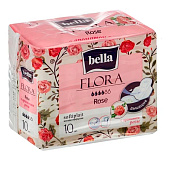 Гигиенические прокладки Bella FLORA Rose 10 шт. Арт.BE-012-RW10-096