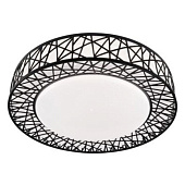  Светильник потолочный LED LOFT СЛЛ 55Вт 3К/4К/6,5К (388х88) круг черный S=25м2 /LEEK 