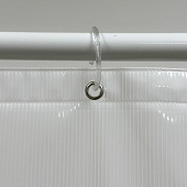  Штора для ванной Line 180х200 (ШхВ) белая GX008-3 13677 