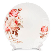  Тарелка десертная Розочка 19 см опал 6916-твч7,5 