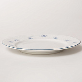  Тарелка мелкая 25 см Thun Bernadotte  декор "Синие мелкие цветы" 