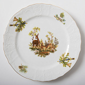 Тарелка мелкая 21 см Thun Bernadotte, декор "Охотничьи сюжеты" БТФ0104 Тарелка мелкая 21 см Thun Bernadotte, декор "Охотничьи сюжеты" БТФ0104