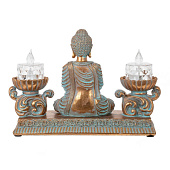 Фигурка декоративная "Будда"с 2-мя LED свечами , L21,5 W7,5 H14,5 см 