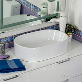 Раковина накладная MLN-852 белая 560х350х140 Melana Раковина накладная MLN-852 белая 560х350х140 Melana