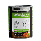  Влажный корм ПРОБаланс для собак с чувствительным пищеварением  Ягненок 850гр 