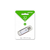USB накопитель UFD 2.0 Smartbuy 032 GB V-Cut Silver SB32GBVC-S