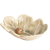 Блюдо Autumn forest 20х17 см, зеленое, Еж на листе ANLAF-FDWS-031224-13 Блюдо Autumn forest 20х17 см, зеленое, Еж на листе ANLAF-FDWS-031224-13