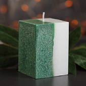 Свеча куб 5х7,5см, "Кристаллический узор", хвойный 3680552 Свеча куб 5х7,5см, "Кристаллический узор", хвойный 3680552