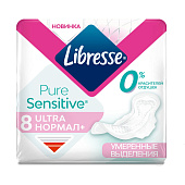 Гигиенические прокладки Либресс Ультра Pure Sensitive нормал 8 Гигиенические прокладки Либресс Ультра Pure Sensitive нормал 8