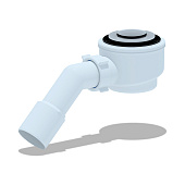 Сифон для душевого поддона Ани клик-клак 1 1/2"х50 для душа поддона , с переход труб 45, 40/50 E415CLS/E411CLS Сифон для душевого поддона Ани клик-клак 1 1/2"х50 для душа поддона , с переход труб 45, 40/50 E415CLS/E411CLS