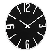 Часы настенные Рубин "Классика", d=50 см, открытая стрелка, черный+белый, металл, МДФ, 5014-001 Часы настенные Рубин "Классика", d=50 см, открытая стрелка, черный+белый, металл, МДФ, 5014-001