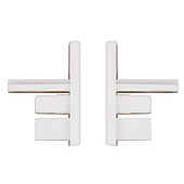  Торцевая заглушка МОДЕРН белый (пара) в упаковке 