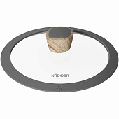 Крышка стеклянная 751215 с силиконовым ободом, 20 см, NADOBA, серия MINERALICA Крышка стеклянная 751215 с силиконовым ободом, 20 см, NADOBA, серия MINERALICA