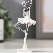  Сувенир Маленькая балерина в белом платье, 10х3х4,5 см, полистоун, 4838245 