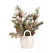  Ваза для цветов Сумка с бантом, 16 см, декоративная, Townlet ANLAF-ZY243563-1 