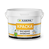  Краска латексная фасадная Белый Лакра 6,5кг 